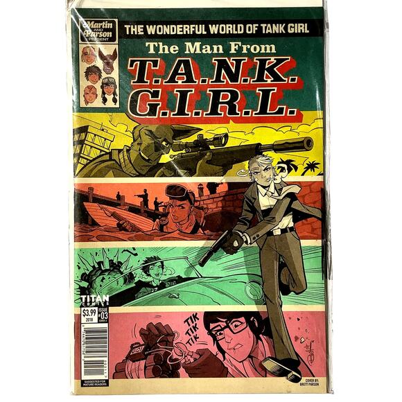 Wonderful World of Tank Girl #3, Feb. 2018, Titan Maran and Parsen Comics - Picture 2 of 4